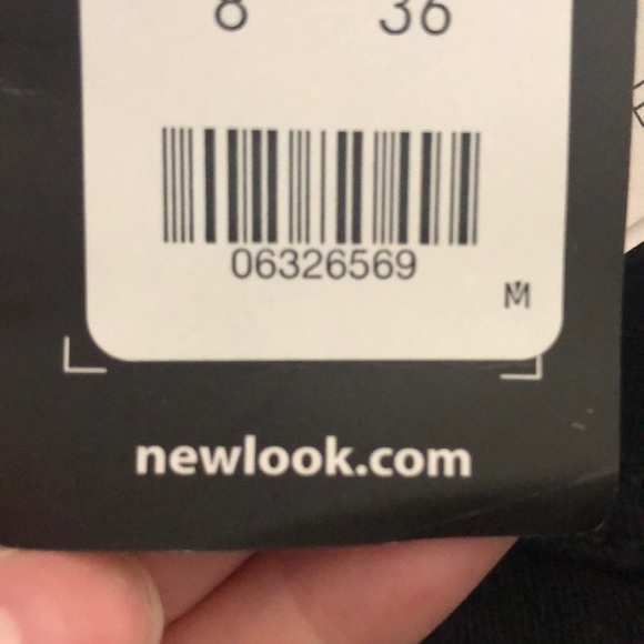 New Look Black Denim Bodycon Dress - long sleeve - Picture 3 of 3